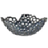 Bowl plateado tejido circular 6"alto