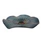 Plato azul 20" diametro x 4" alto