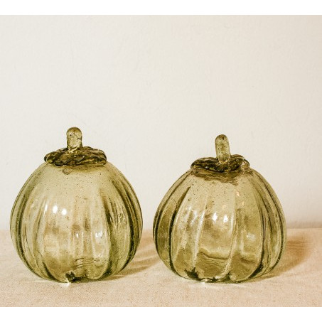 Adorno Glass Calabaza, Transparente