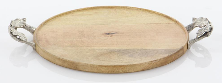 Bandeja de Madera con Asas, 13″