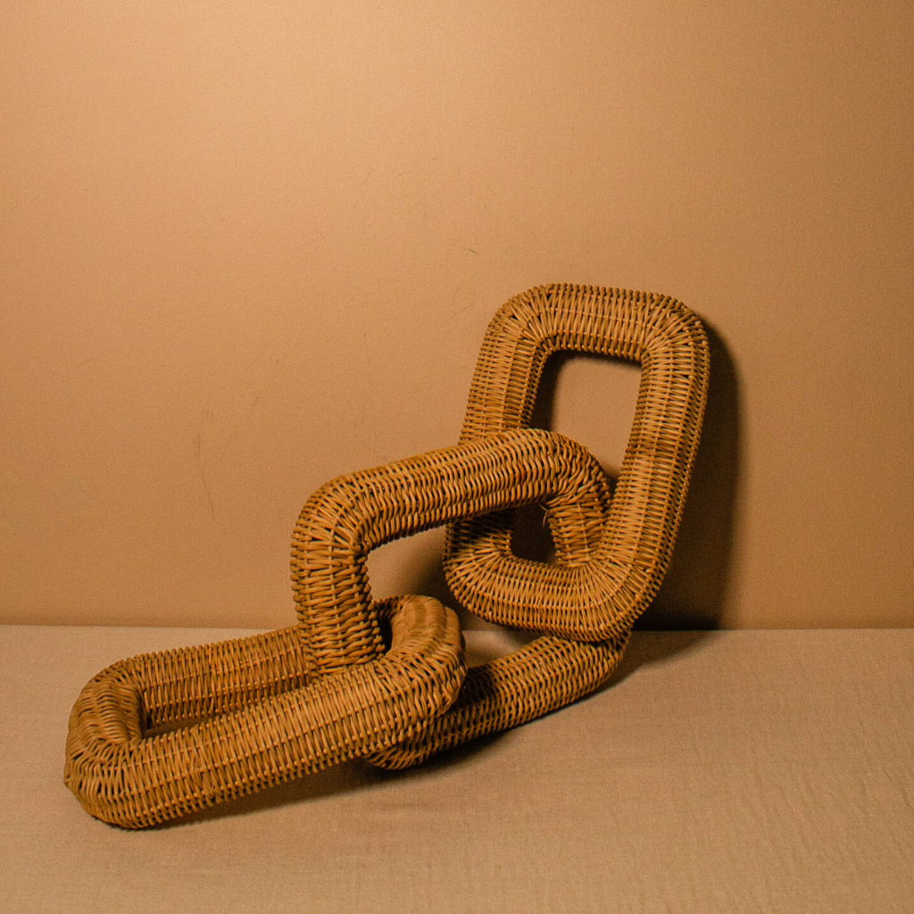 Cadena Rectangular Hecha a Mano, Natural