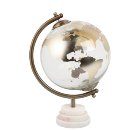 Globo Terraqueo Bardot, Vidrio