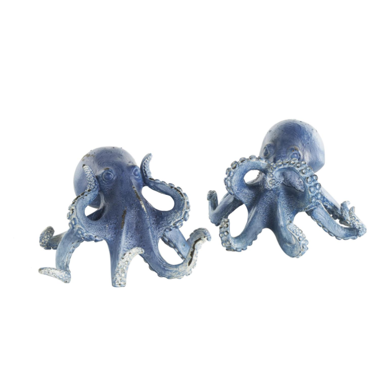 Adorno Octupus, Azul 6"