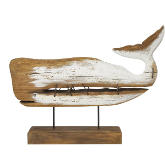 Escultura Wood Whale