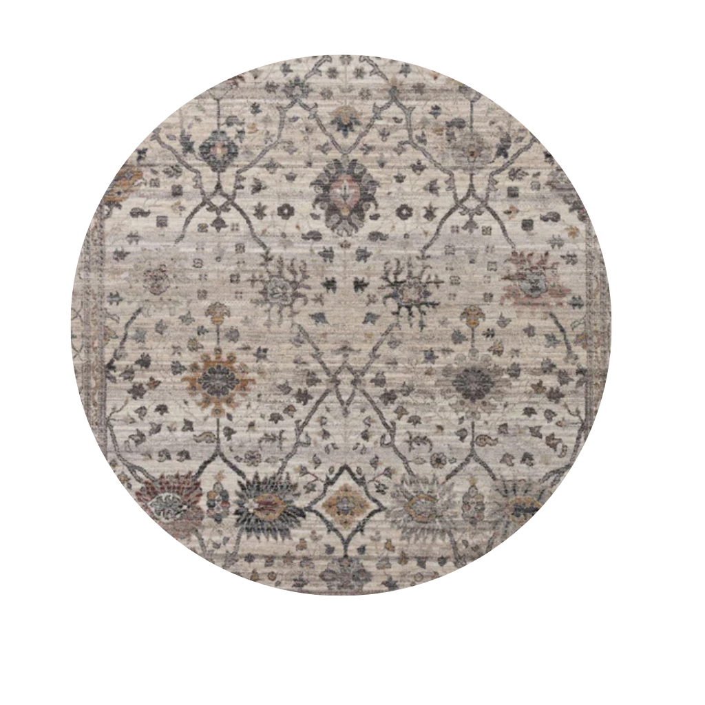 Alfombra Lyra Multicolor Redonda, 2.16 x 2.16 m