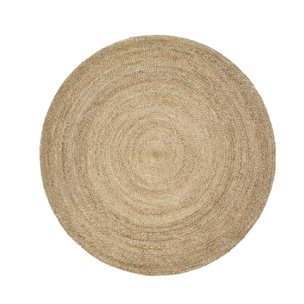Alfombra Natural Fiber, Redonda 6 x 6″