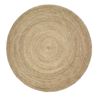 Alfombra Natural Fiber, Redonda 6 x 6"
