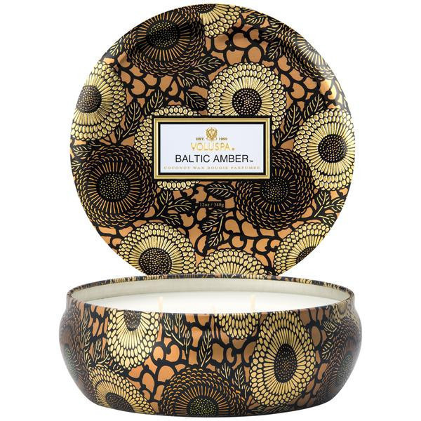 Baltic amber 3w tin candle (40 hrs) Baltic amber 3w tin candle (40 hrs)