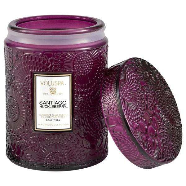 Candela en vidrio edicion limitada santiago huckleberry 5.5 0z 50 horas de duracion Candela en vidrio edicion limitada santiago huckleberry 5.5 0z 50 horas de duracion