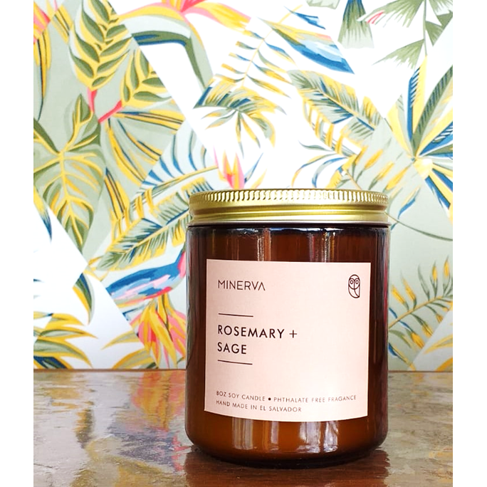 Vela de 8 oz rosemary & sage