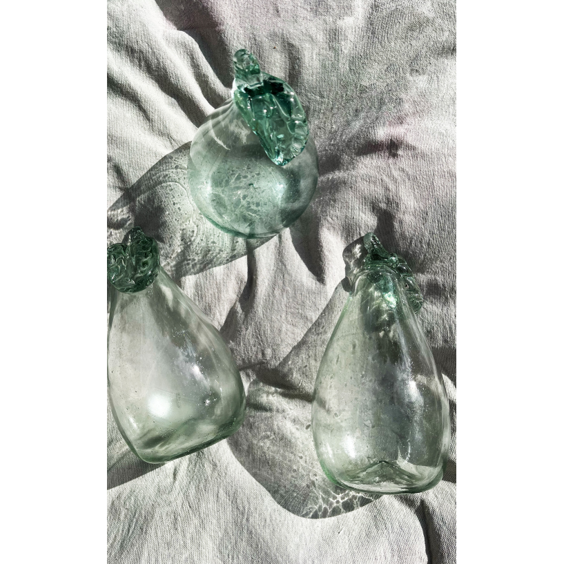 Adorno Glass Pear Transparente