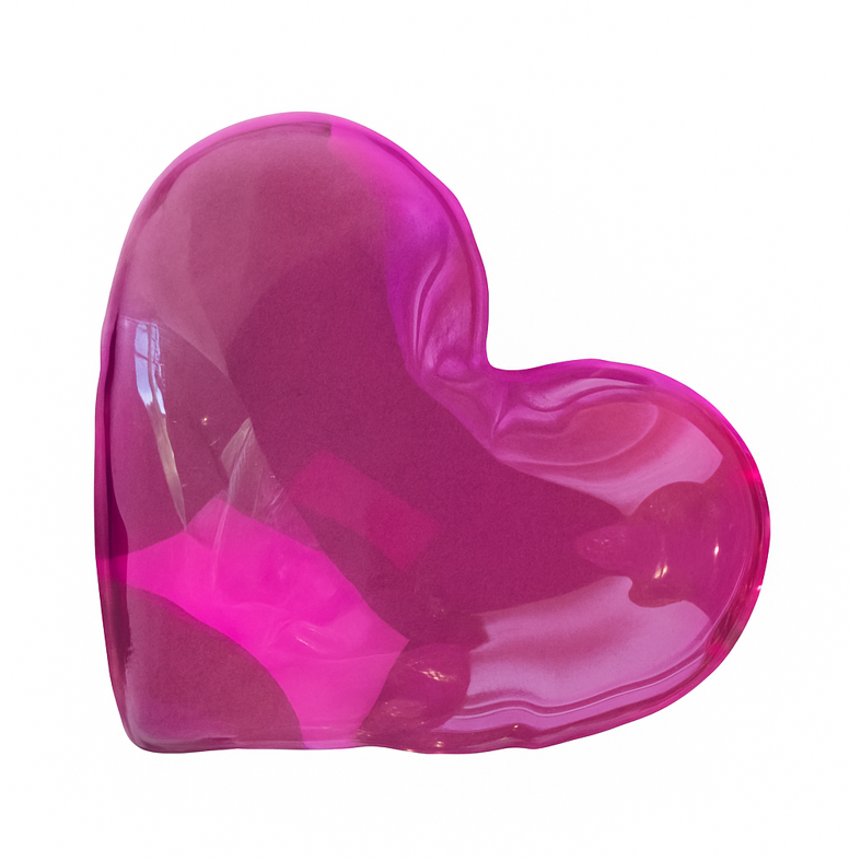 Escultura de Corazón, Fucsia