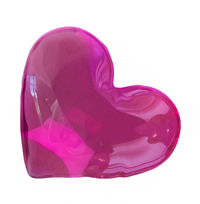 Escultura de Corazón, Fucsia
