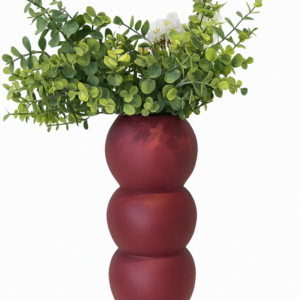 Florero Moldeado Alto Color Vino
