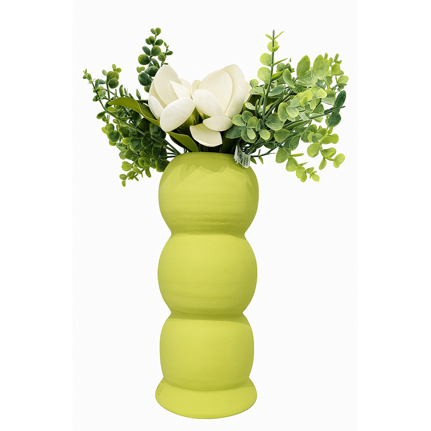 Florero Moldeado Color Verde