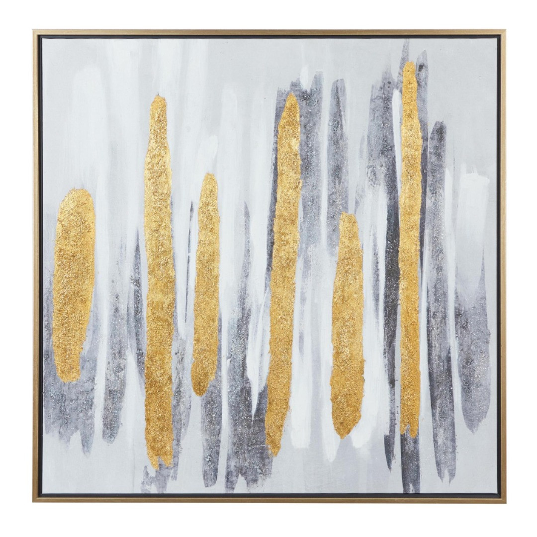 Cuadro Decoritivo Abstracto, Dorado