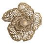 Decoracion de Pared Flor Salma, Dorado
