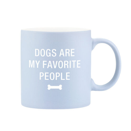 Taza color celeste dog are my favorite