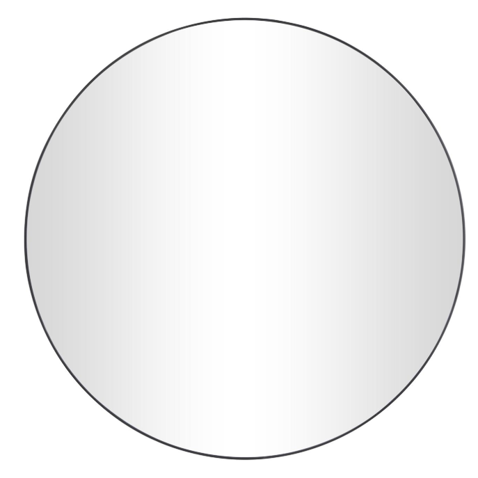 Espejo Circular de Pared Borde Negro