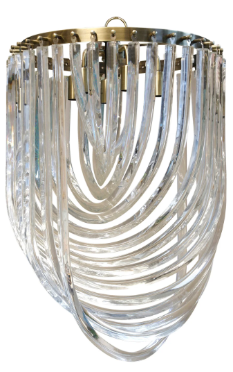 Candelabro Ribbon - Mediano | Cristal Transparente