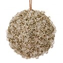 Esfera de hielo de diamantes color dorado 4″