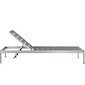 Cheslong  en aluminio gris 76 x 25 x 12"