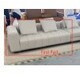 Sofa esquinero derecho de piel sintetica relleno de pluma de ganso diseño lineal gris 4 cojines 1.96 x 1.12 x 0.30 cm