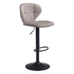 Barstool Salem gris giratorio 18x19.5x44"