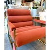 Butaca base dorada acero inoxidable mostaza 70 x 78 x 87