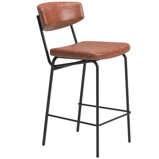 Barstool Charon Marrón, Vintage
