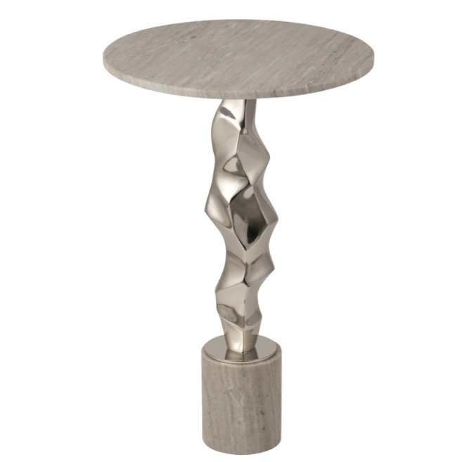 Mesa auxiliar Rocco Plata