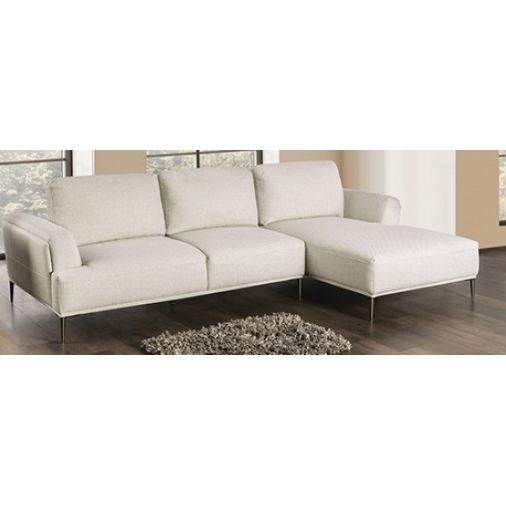 Sofa Tres Plazas Gladbach Beige Respaldos Ajustables