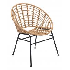 Silla para exterior de tejido sintetico con estructura metalica negra medidas 30.3”x35.6”x26.0”