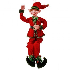 Duende hombre 30" terciopelo rojo