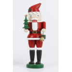 Adorno de santa claus con arbol de navidad y campana 11"