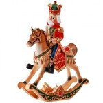 Adorno de caballo con cascanueces de resina 15"