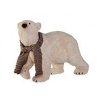 Oso polar caminante  con bufanda de 26 "