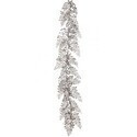 Guirnalda de 48" con lentejuelas brillantes color plateado