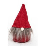 Gnomos con barba y combrero de punta color rojo de 6"