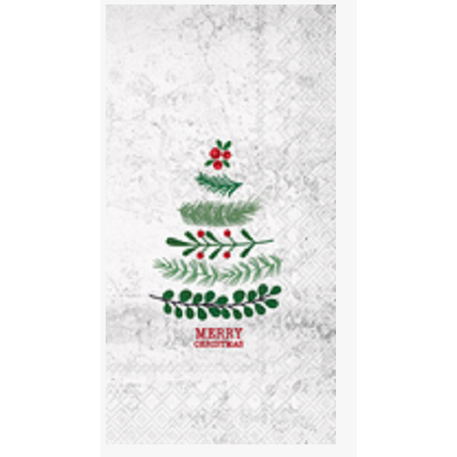 Servilletas arbol de navidad fondo gris 16 uni