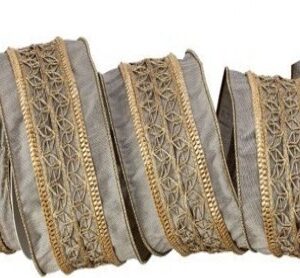 Liston tono dorado metalico con detalle
