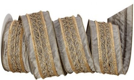 Liston tono dorado metalico con detalle