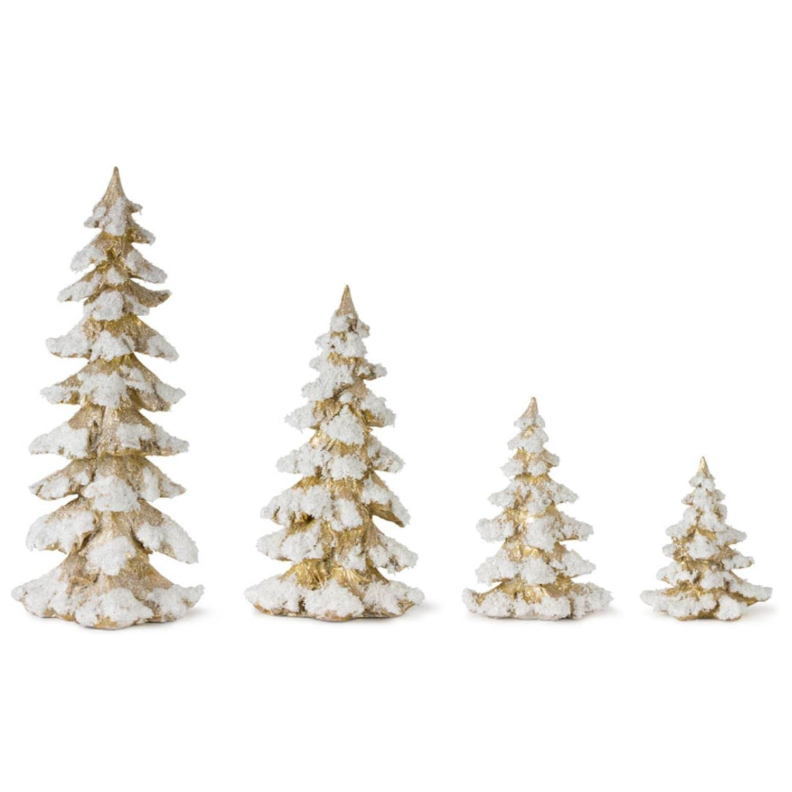 «Arbol de navidad en resina tono dorado 18″»»