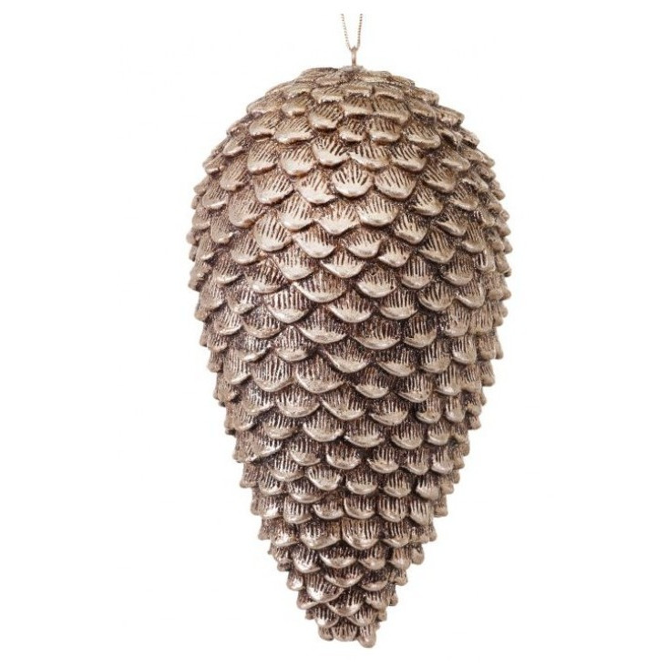 Adorno Navideño Piña Champagne