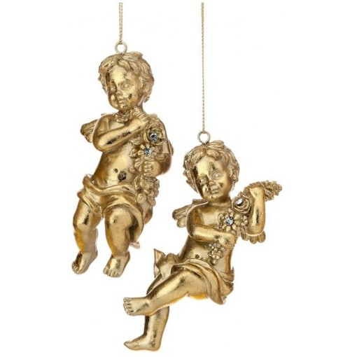 Ornamento Querubin, Dorado