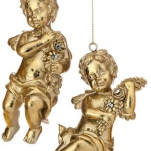 Ornamento Querubin, Dorado