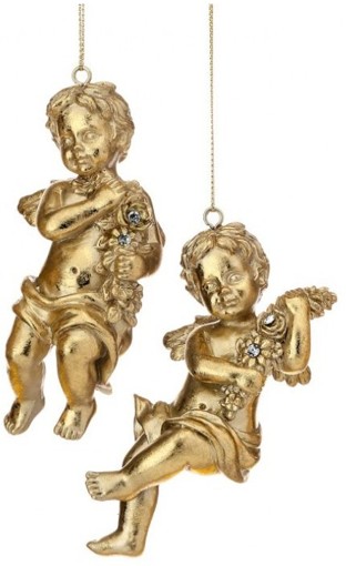 Ornamento Querubin, Dorado