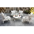 Set de sala para exterior modelo rysa sofa para 2 personas mas 2 sofa ind. y mesa de centro