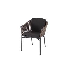 Sillon individual clavo con apoyabrazos color café coijnes taupe 80 cms alto x 84 cms ancho x 83 cms
