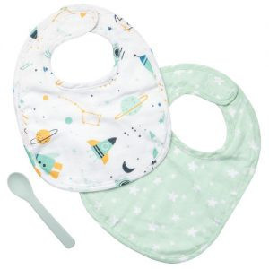 Babero para niño de cohete espacial